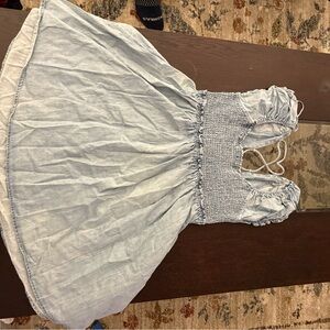Free People Light Blue Mini Dress